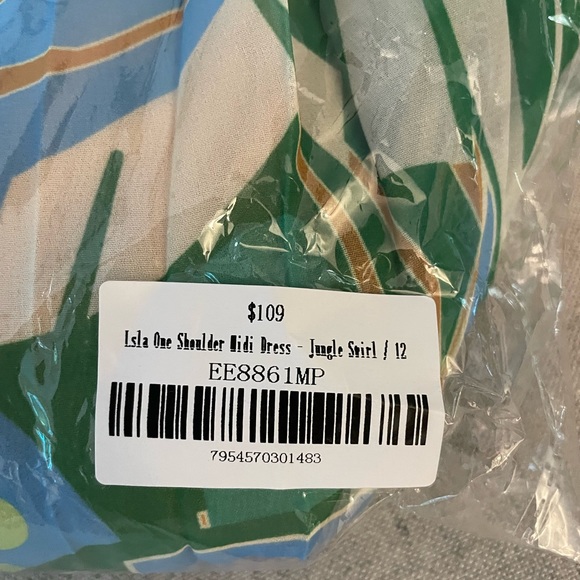 Gingham and Heels one-shoulder jungle print - Picture 2 of 8